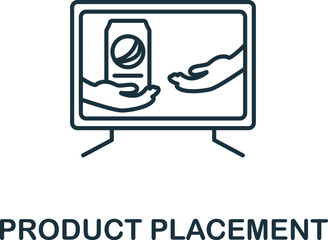 Product Placement icon. Monochrome simple Neuromarketing icon for templates, web design and infographics