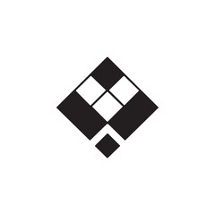 pixels logo, black and white