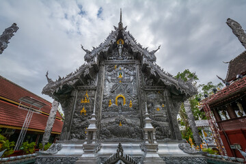 The silver chapel at Wat Sri Suphan, Chiang Mai, Thailand
