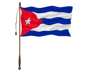 National flag  of Cuba. Background  with flag  of Cuba