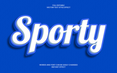 Sporty Text Effect