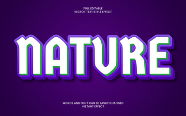Nature Text Effect