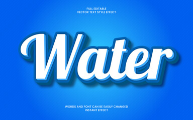 Obraz premium Water Text Effect
