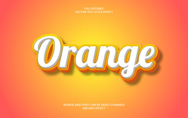 Orange Text Effect