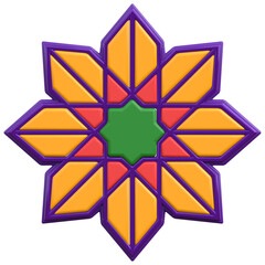 islamic ornament ramadan 3d icon