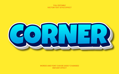 Corner Text Effect