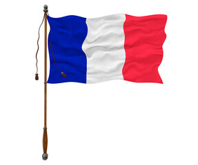 National Flag of France. Background  with flag  of France