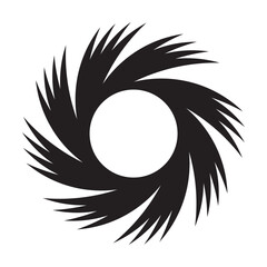 Abstract circular vector icon