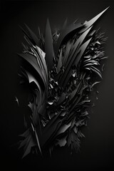 Abstract black-on-black background