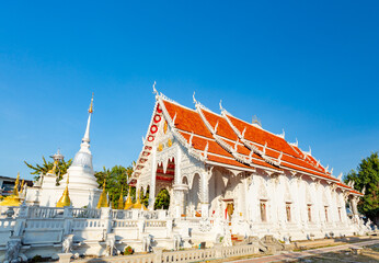Lampang, Thailand. Wat Chiang Rai Temple on a sunny day