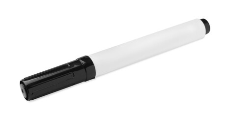 Black marker isolated on white. School stationery