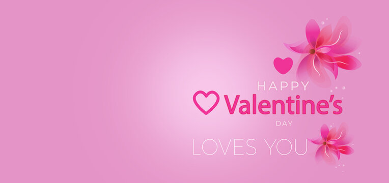 happy valentine day banner 