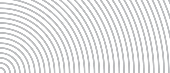 Obraz premium Circle lines pattern on white background. Circle lines pattern for backdrop, brochure, wallpaper template. Realistic lines with repeat circles texture. Simple geometric background, vector illustration