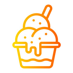 Line Flaticon gradient icon