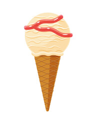 ice cream cone isolate element