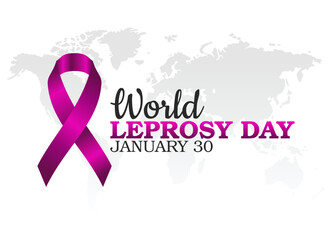 vector graphic of world leprosy day good for world leprosy day celebration. flat design. flyer design.flat illustration.