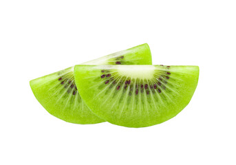 slice kiwi fruit on transparent png