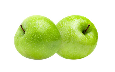 Perfect Fresh Green Apple on transparent png