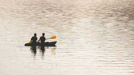 boat on the lake