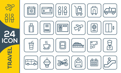 TRAVEL ICON SET DESIGN