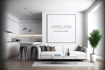 Modern luxury living room design apartment. Generative ai