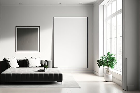 Luxury living room interior background with furniture in classic style. generative ai