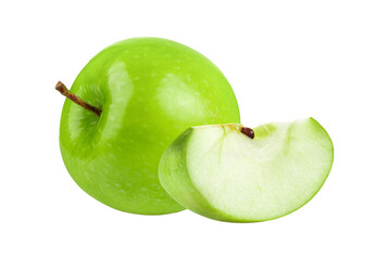 Fresh Green Apple Isolated on transparent png
