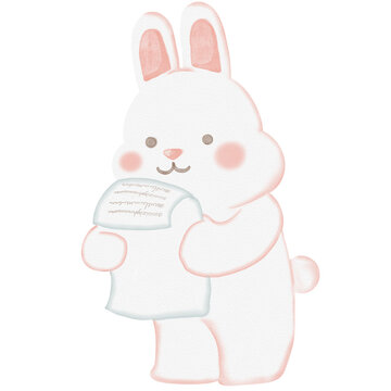 Rabbit reading