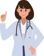 Fototapeta premium Medical and doctor woman,png
