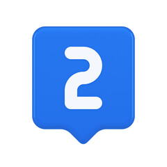 Two character button numeral cyberspace calculation service 3d realistic speech bubble icon
