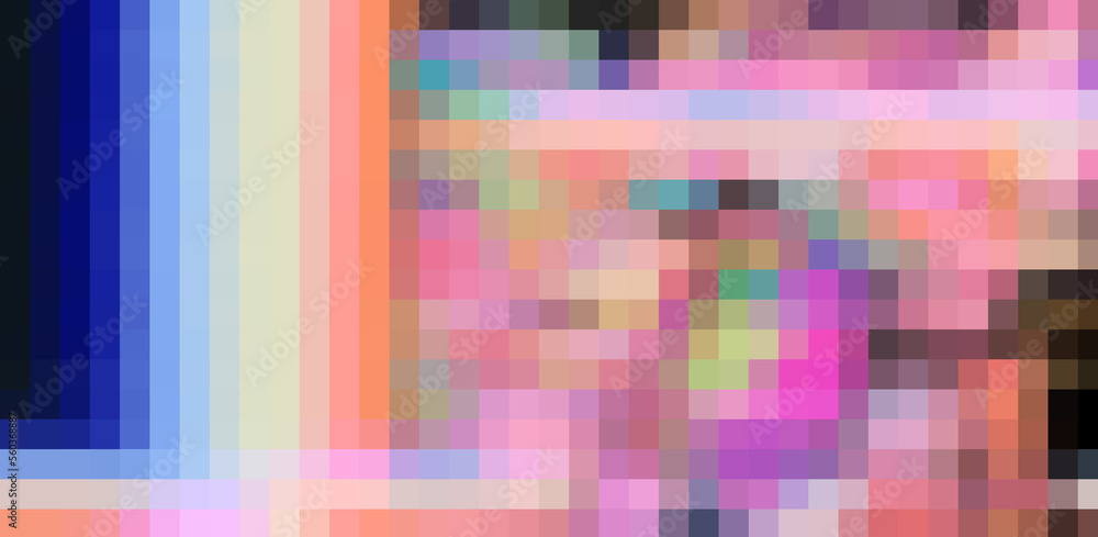 Aufkleber Abstract background with digital pixel noise. Concept of a computer glitched screen.