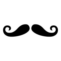 Moustache symbol icon 