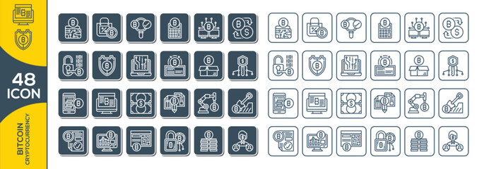 BITCOIN ICON SET DESIGN