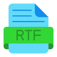 Rtf Flat Icon
