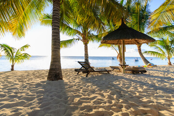 Beach Le Morne in Mauritius
