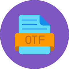 Otf Multicolor Circle Flat Icon