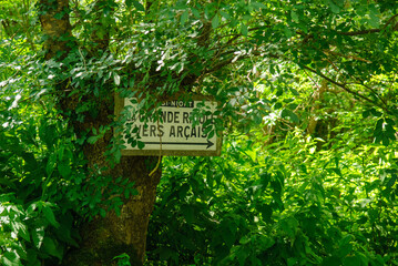 Sign in the Marais poitevin (Green Venice)
