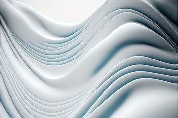 Wavy white soft texture background wallpaper, Generative AI