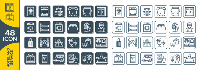 HOTEL ICON SET DESIGN