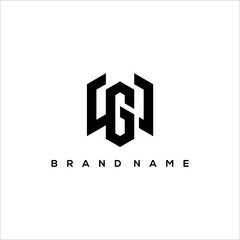 WG initial Monogram logo design vector