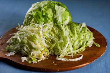 Chopped fresh white cabbage
