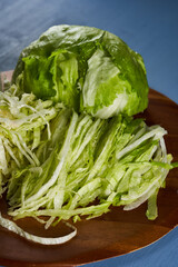 Chopped fresh white cabbage