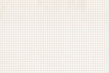 An aged fading sheet of paper printed with fine grey lines making up a regular grid. Useful as backdrop, background, or texture.
