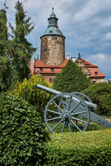 Chocha Castle in northwestern Poland. Defense border castle located in the village of Sukha.
