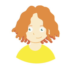 Student icon. Vector illustrations in cartoon flat style isolated on white background.