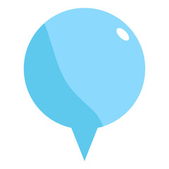 speech bubble flat icon