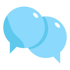 speech bubble flat icon