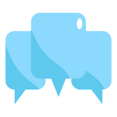 speech bubble flat icon