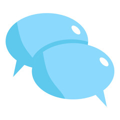 speech bubble flat icon