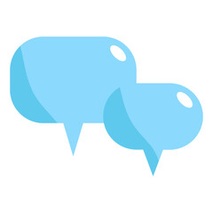speech bubble flat icon